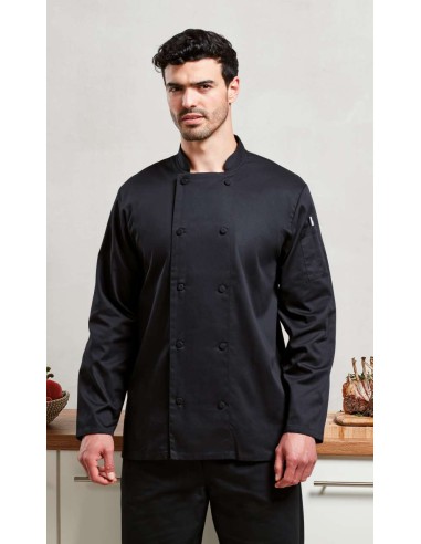 P-PR903-Chefs Long Sleeve Coolchecker® Jacket